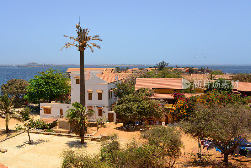 Island of Gorée - rooftops of the town, Dakar, Senegal